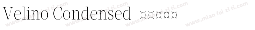 Velino Condensed字体转换
